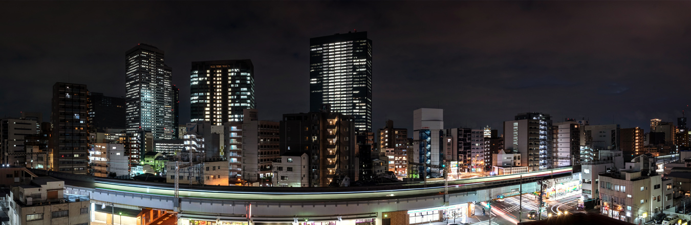 JO-KITA TERRACEから大阪城を望む夜景